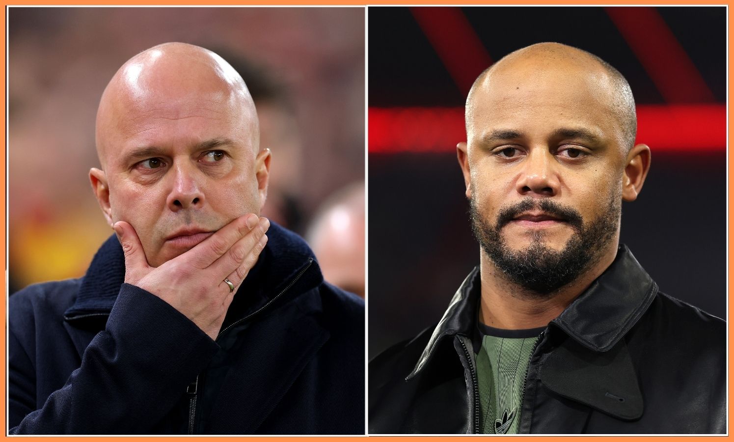 Arne Slot and Vincent Kompany
