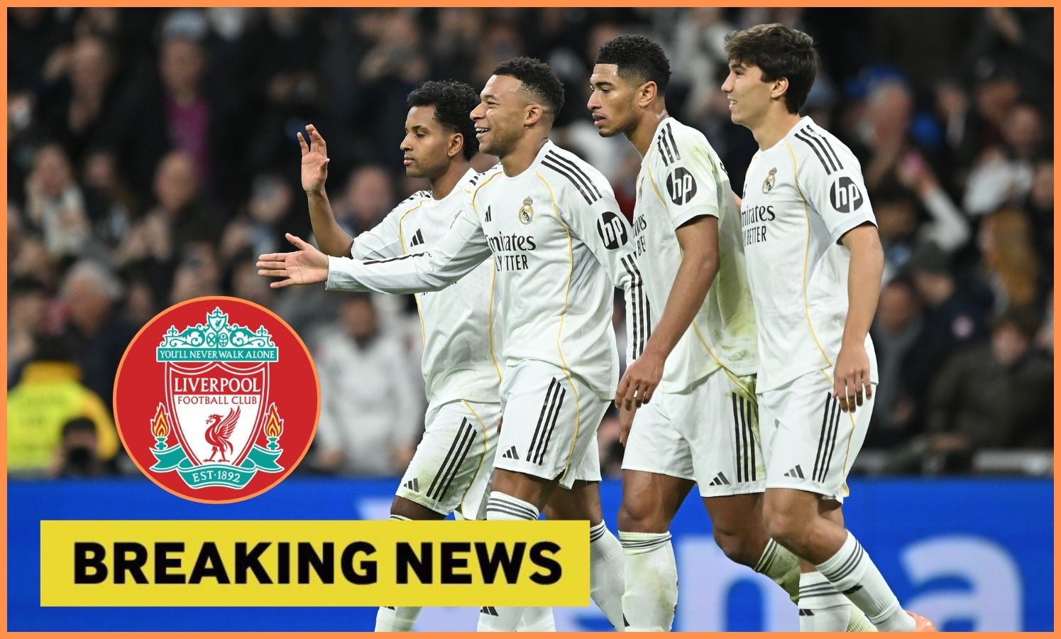 Rodrygo Goes celebrates with his Real Madrid teammates