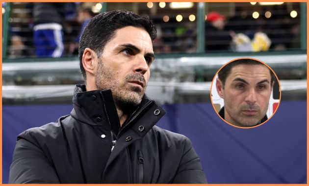 Mikel Arteta looks on during Arsenal's win vs Inter Milan