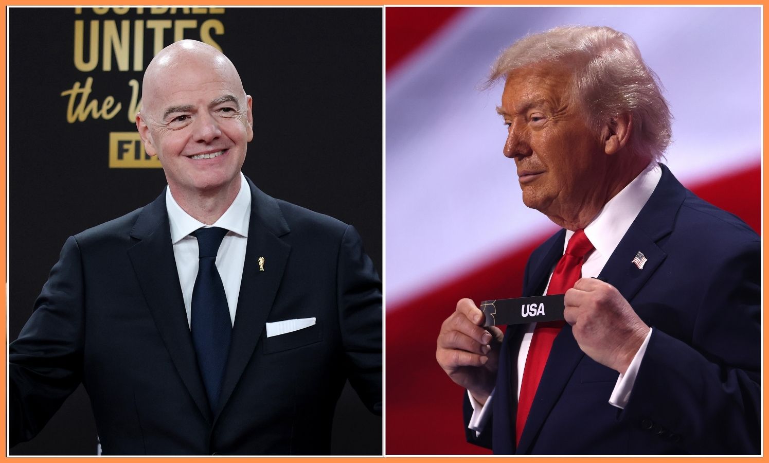 Gianni Infantino and Donald Trump
