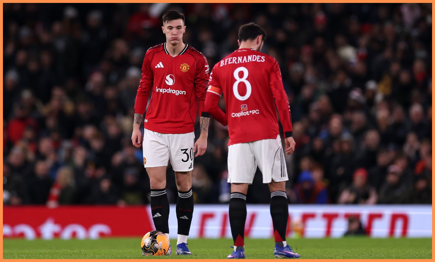 Benjamin Sesko and Bruno Fernandes