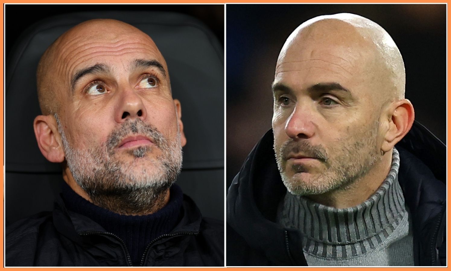 Pep Guardiola and Enzo Maresca