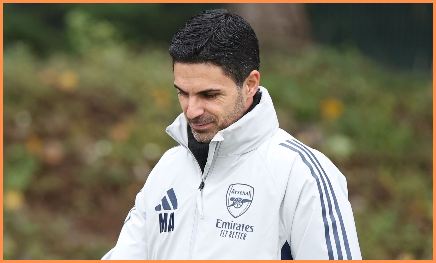 Arsenal manager Mikel Arteta at the club's training ground