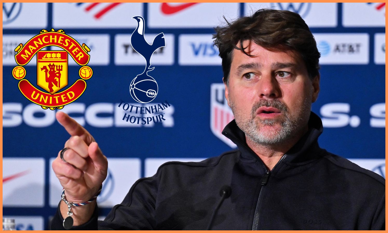 Mauricio Pochettino during a press conference