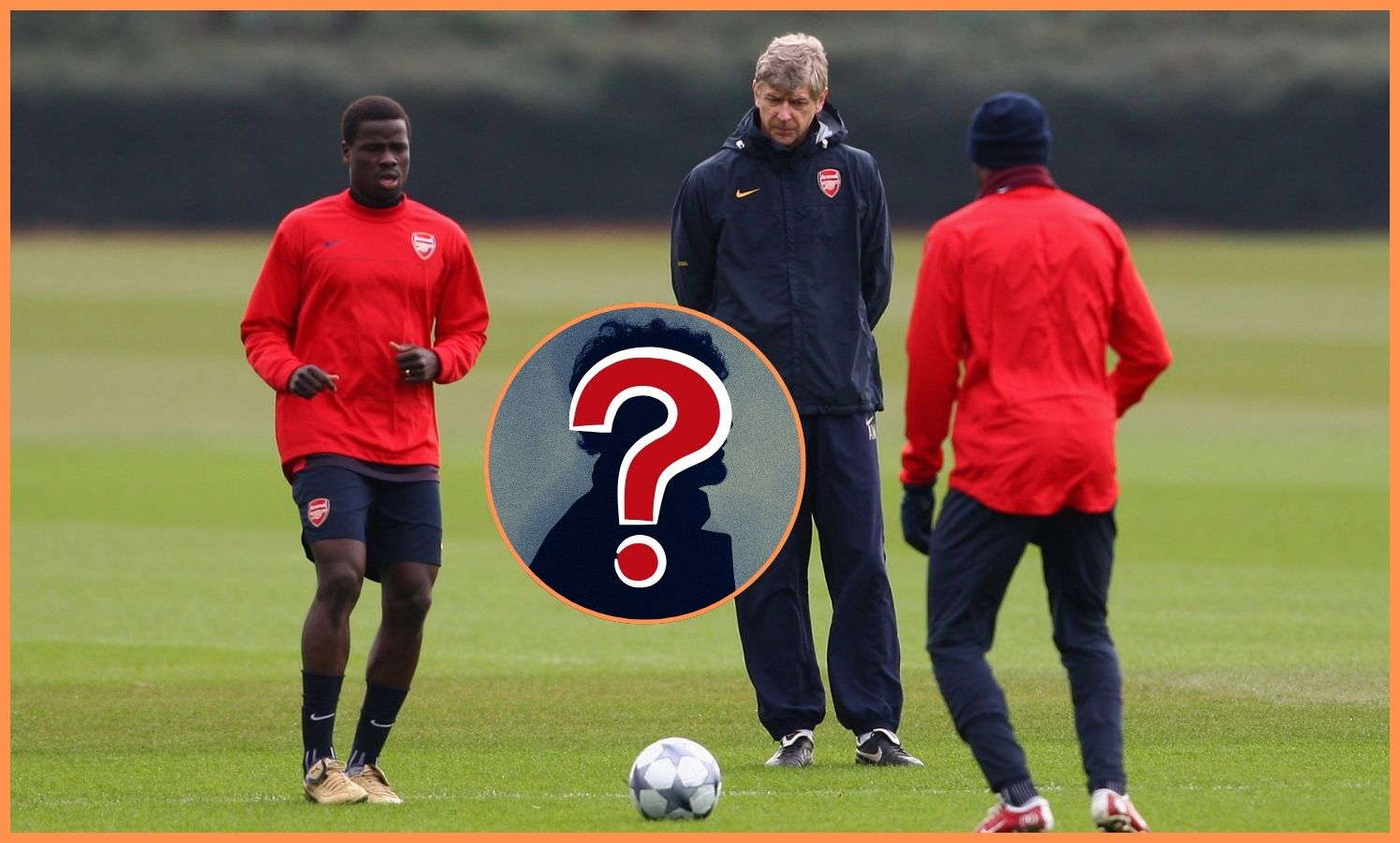 Emmanuel Eboue in Arsenal training in 2009