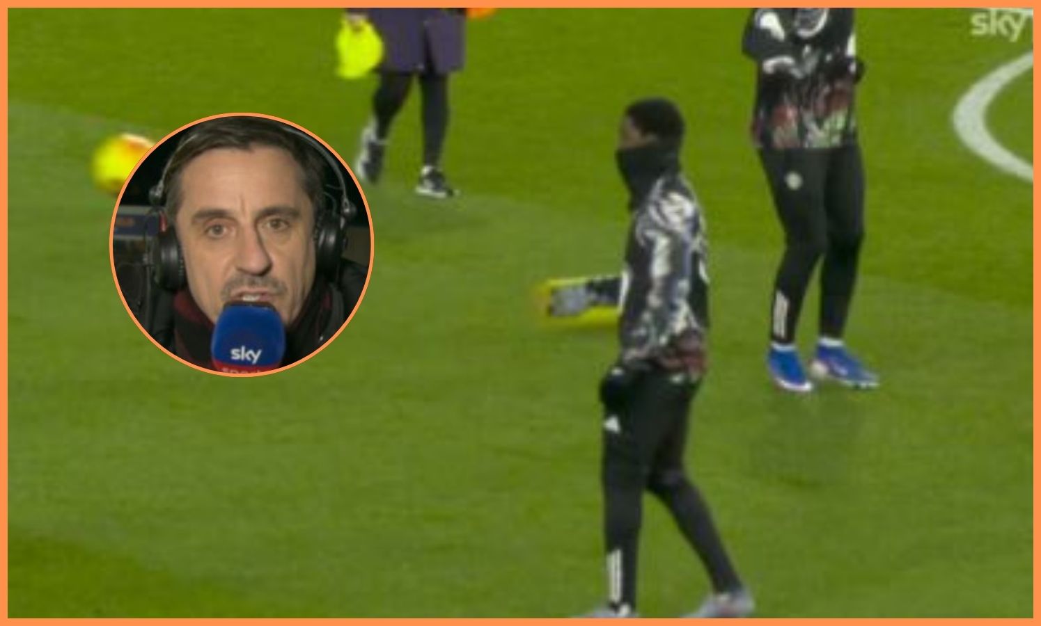 Kobbie Mainoo and Gary Neville