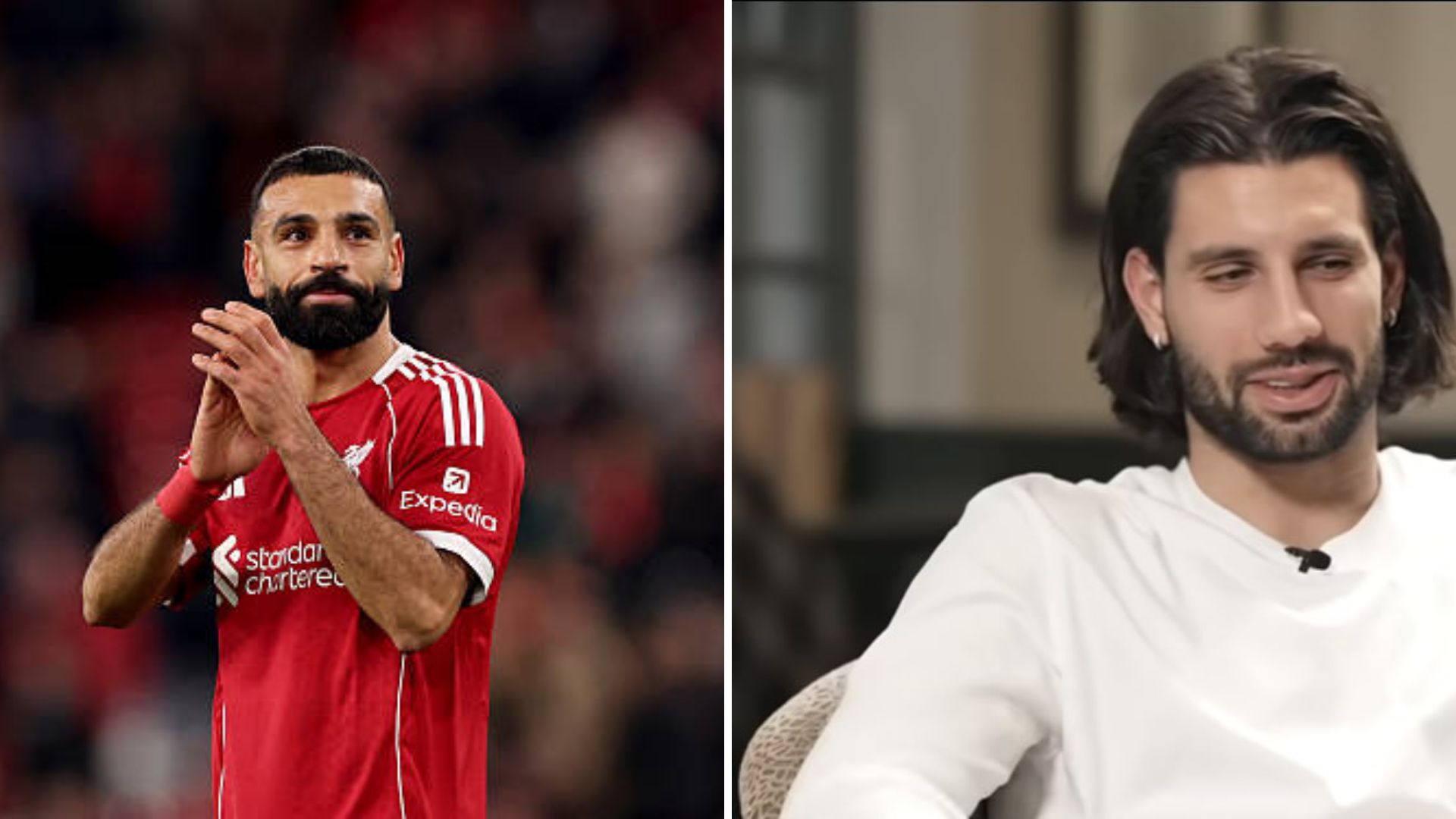 Split image of Salah and Szoboszlai