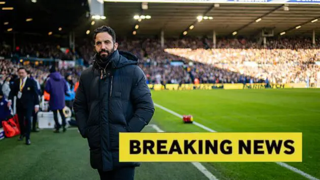Man United denied Ruben Amorim seven players
