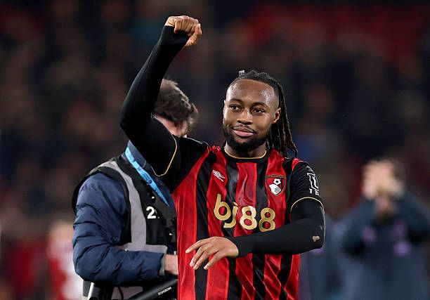Antoine Semenyo after scoring winner vs Tottenham