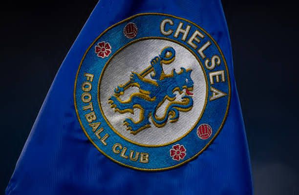 A detailed view of the Chelsea branded corner flag before the UEFA Champions League 2025/26 League Phase MD7 match between Chelsea FC and Pafos FC at Stamford Bridge.