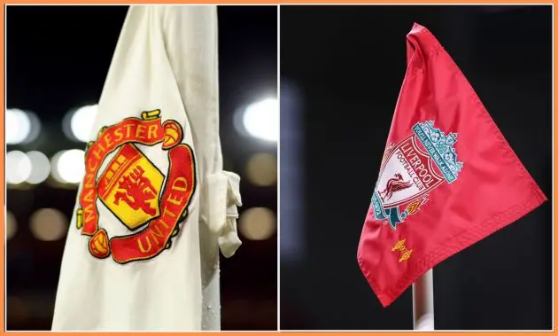 Man United Liverpool flag