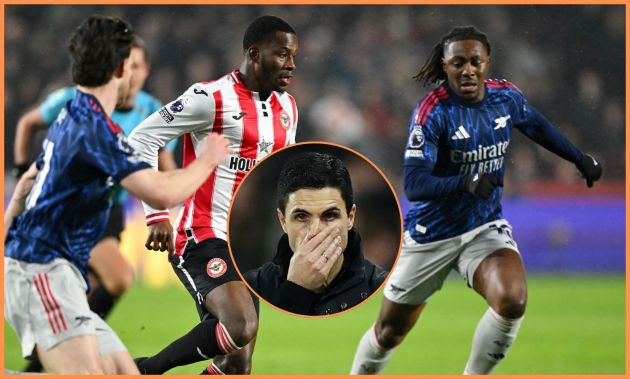 Eberechi Eze and Mikel Arteta
