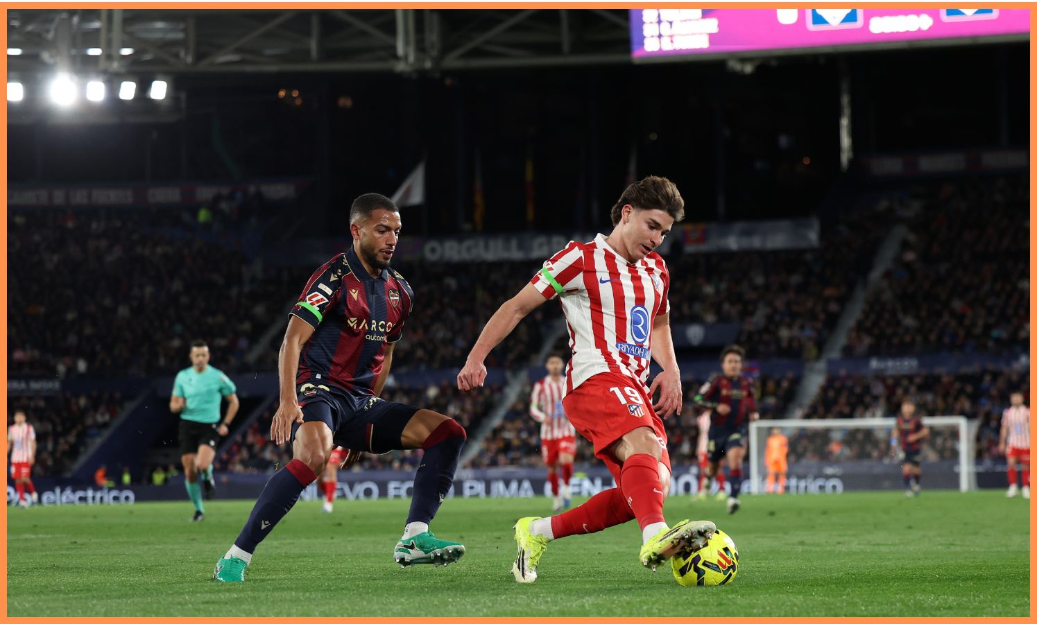 Julian Alvarez in action for Atletico Madrid
