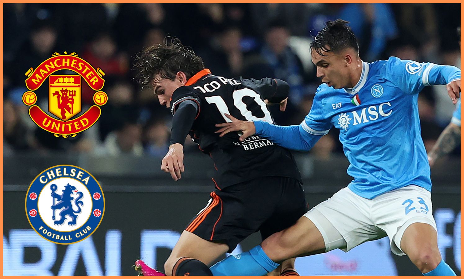 Nico Paz in action for Como against Napoli