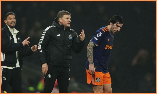 Eddie Howe and Sandro Tonali