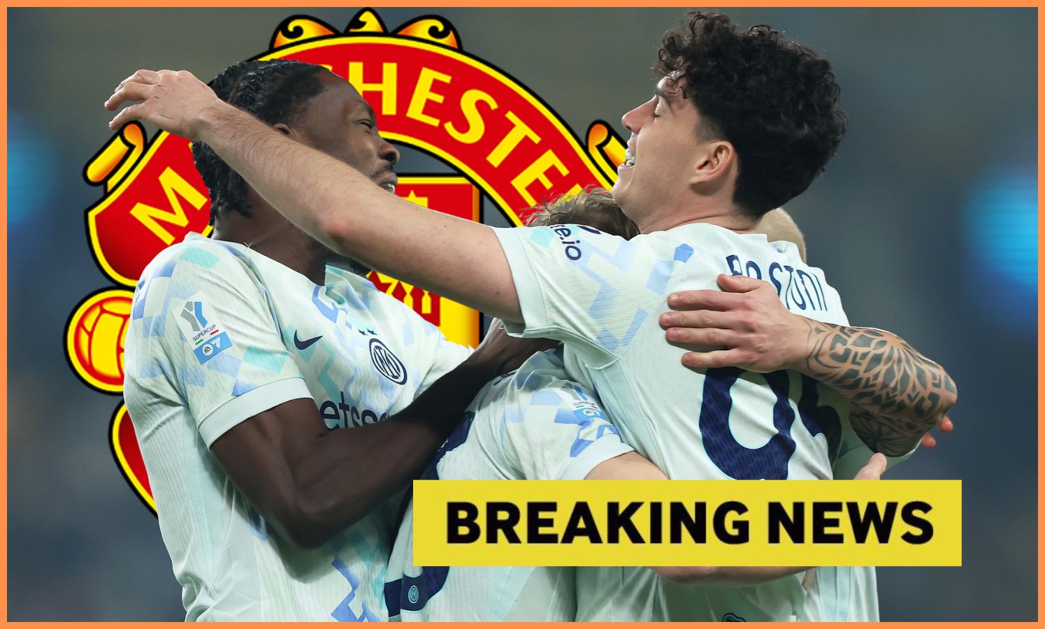 Alessandro Bastoni celebrates with his Inter Milan teammates