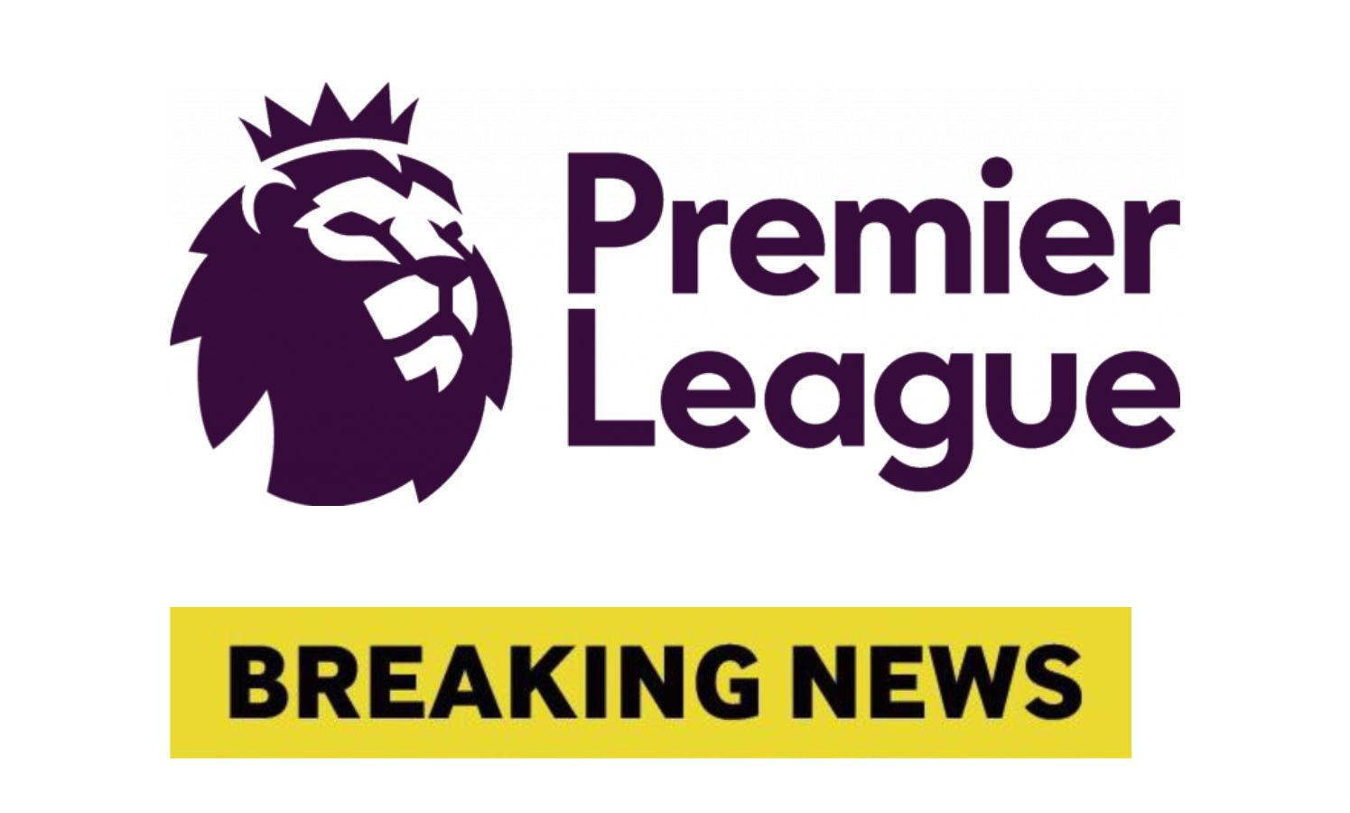 Premier League logo with Breaking News