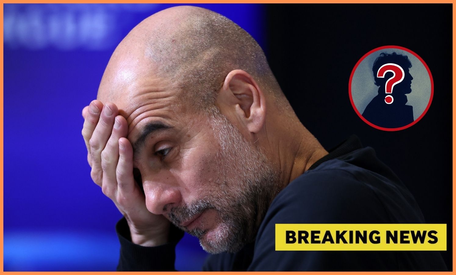 Pep Guardiola during a press conference