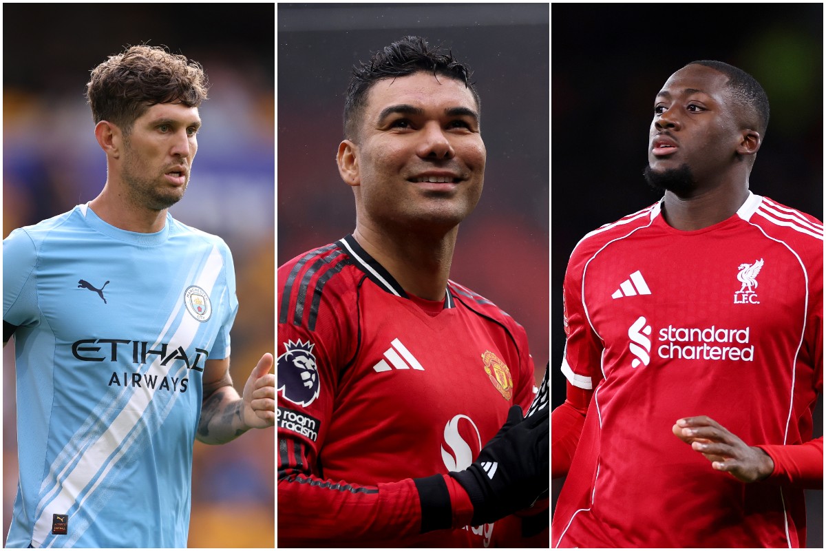 John Stones, Casemiro, and Ibrahima Konate