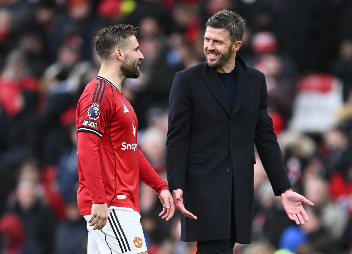 Luke Shaw and Michael Carrick