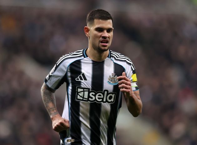 Newcastle's Bruno Guimaraes in action