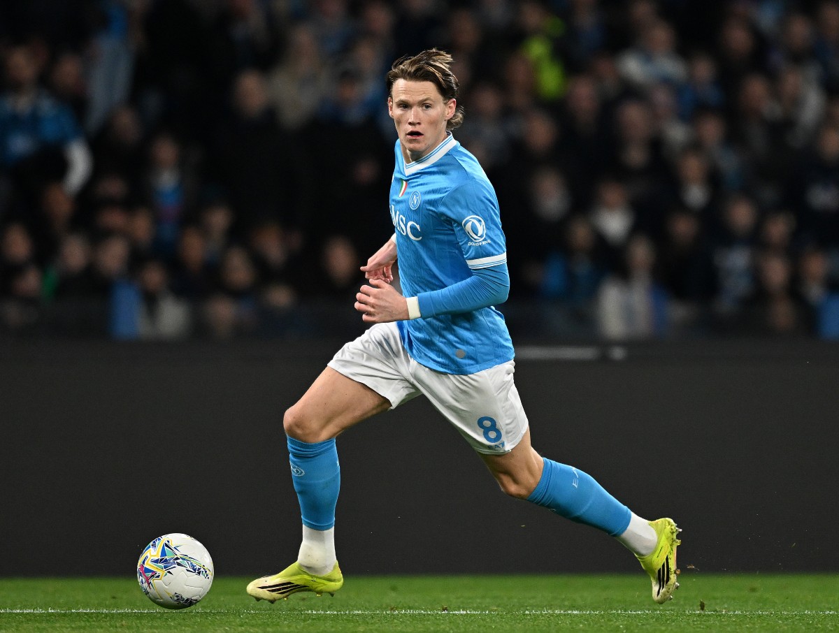 Scott McTominay in action for Napoli