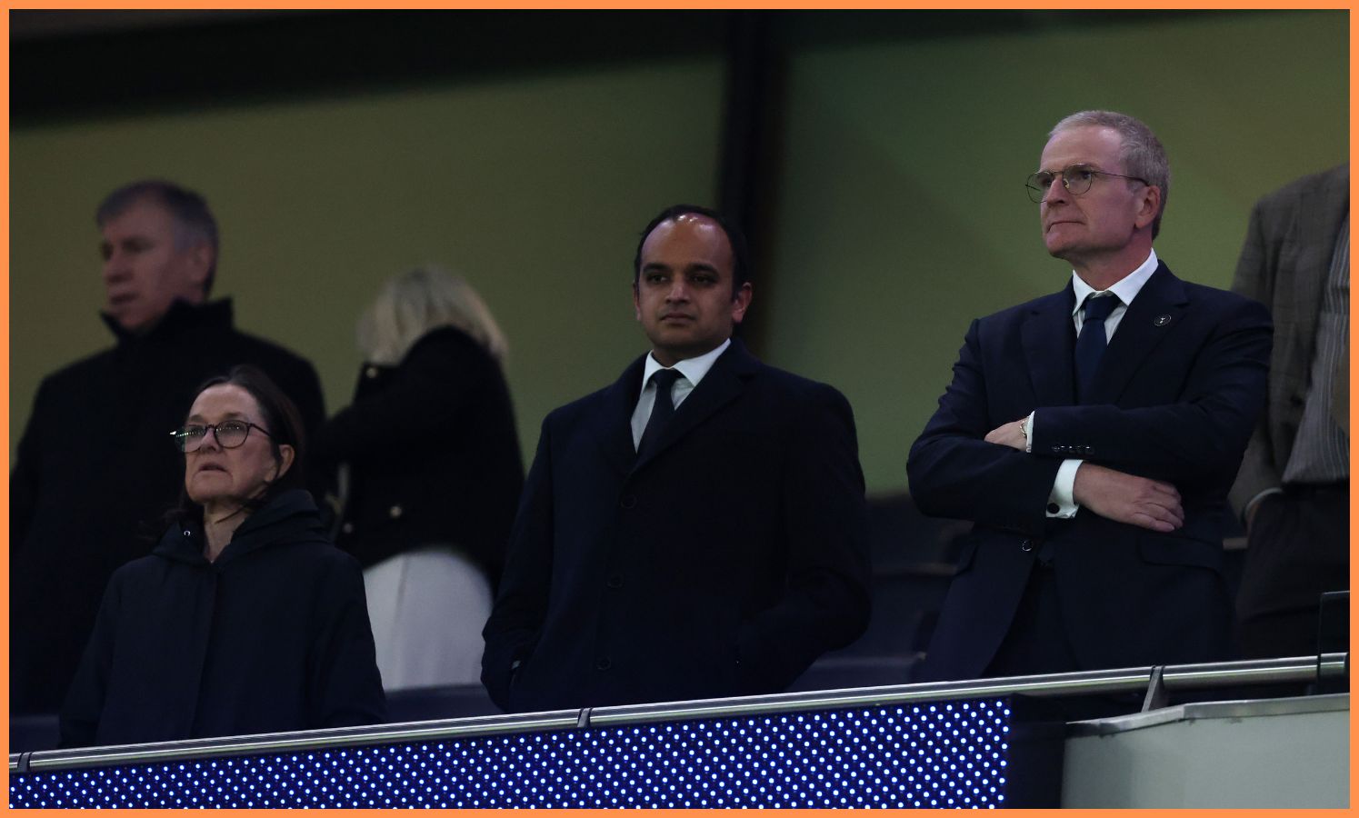 Tottenham executives in stands