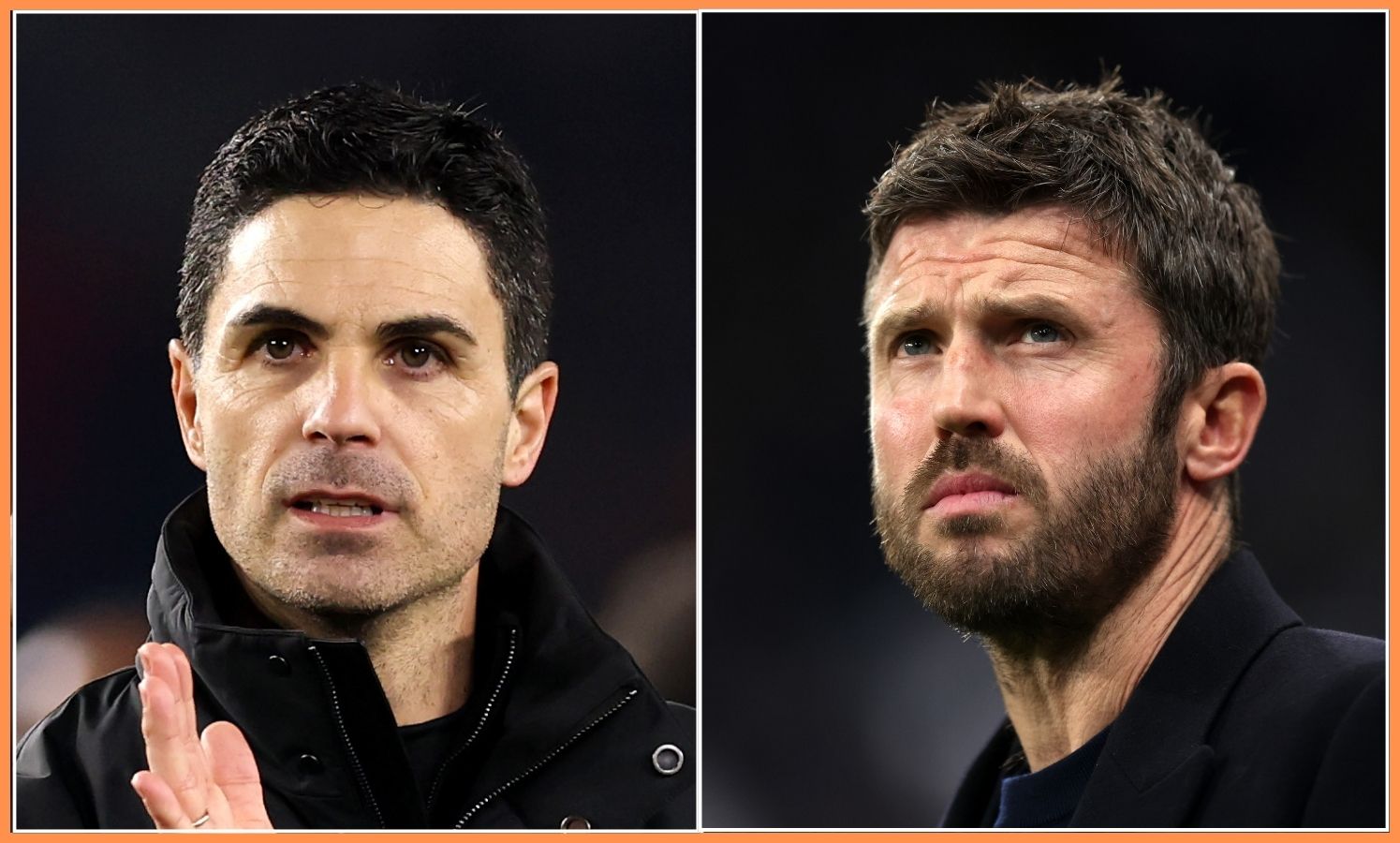 Mikel Arteta and Michael Carrick