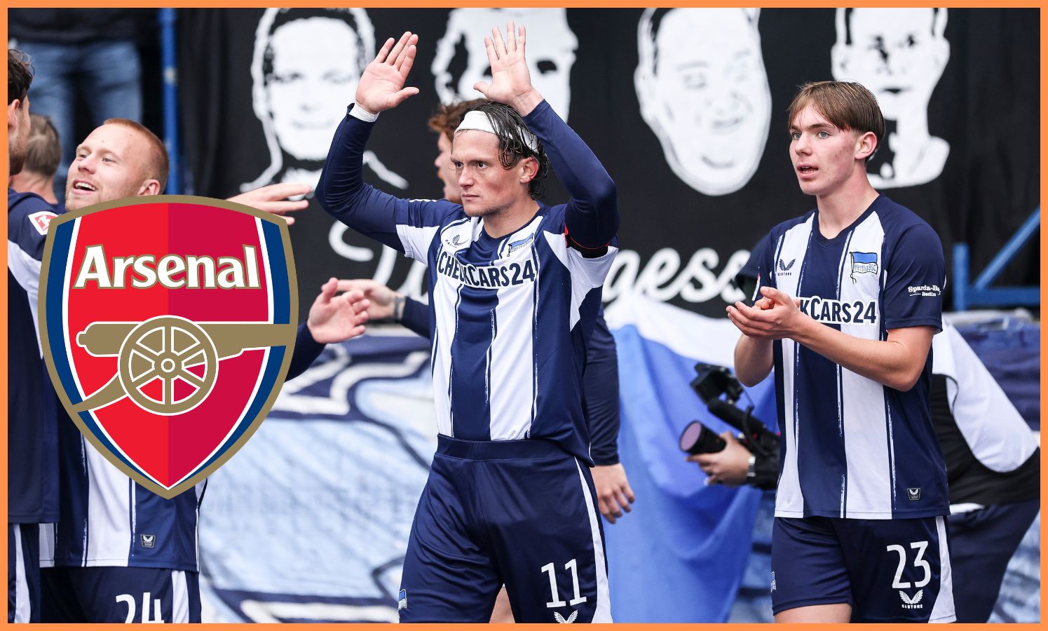 Kennet Eichhorn celebrates with his teammates