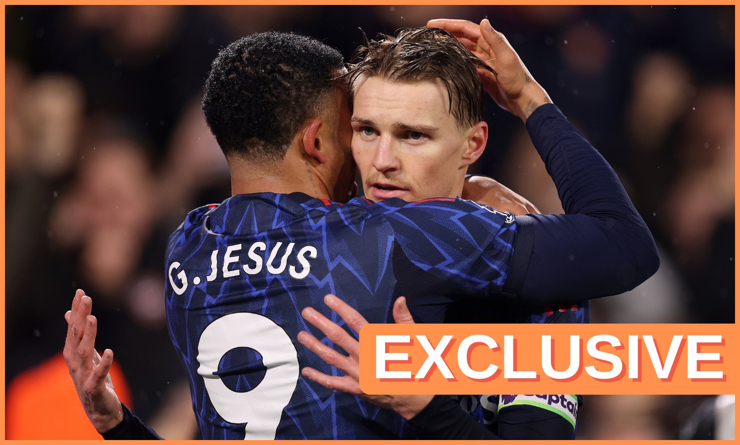 Martin Odegaard and Gabriel Jesus