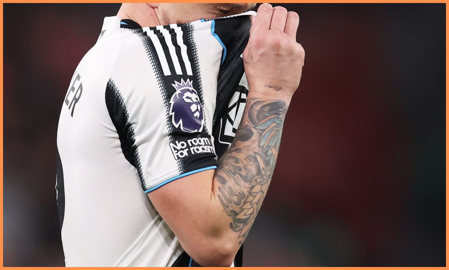 Newcastle's Kieran Trippier reacts during the Liverpool game