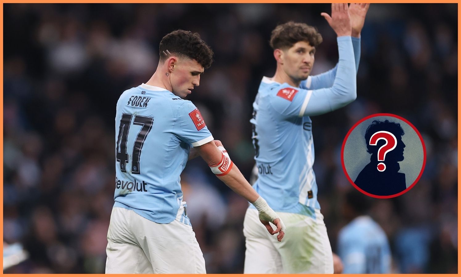 Phil Foden and John Stones of Manchester City