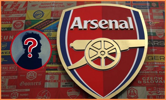 Arsenal FC logo at the Emirates Stadium