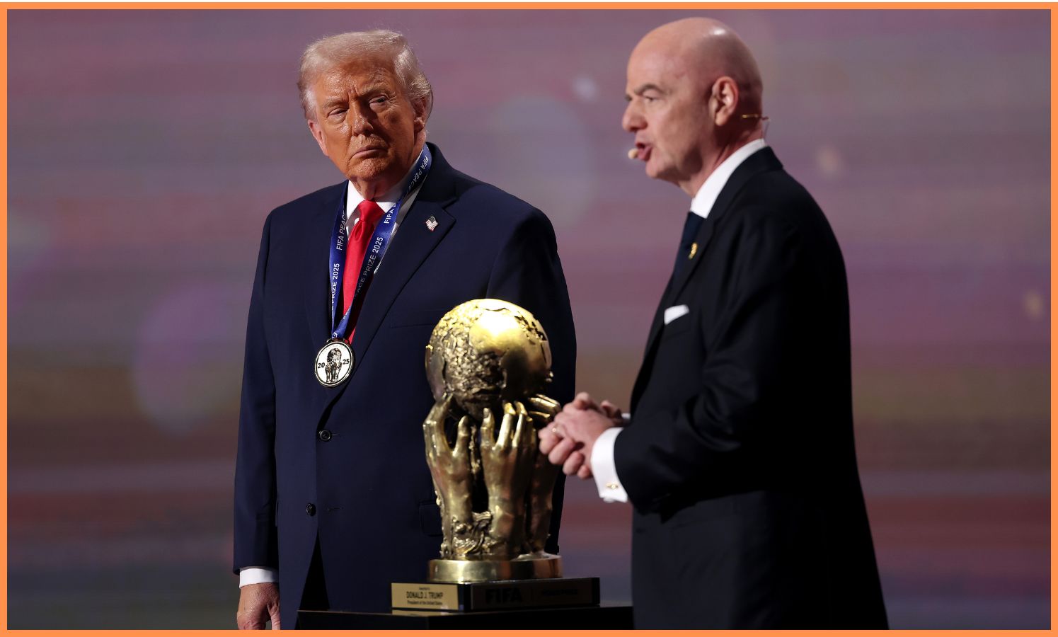 Donald Trump and Gianni Infantino