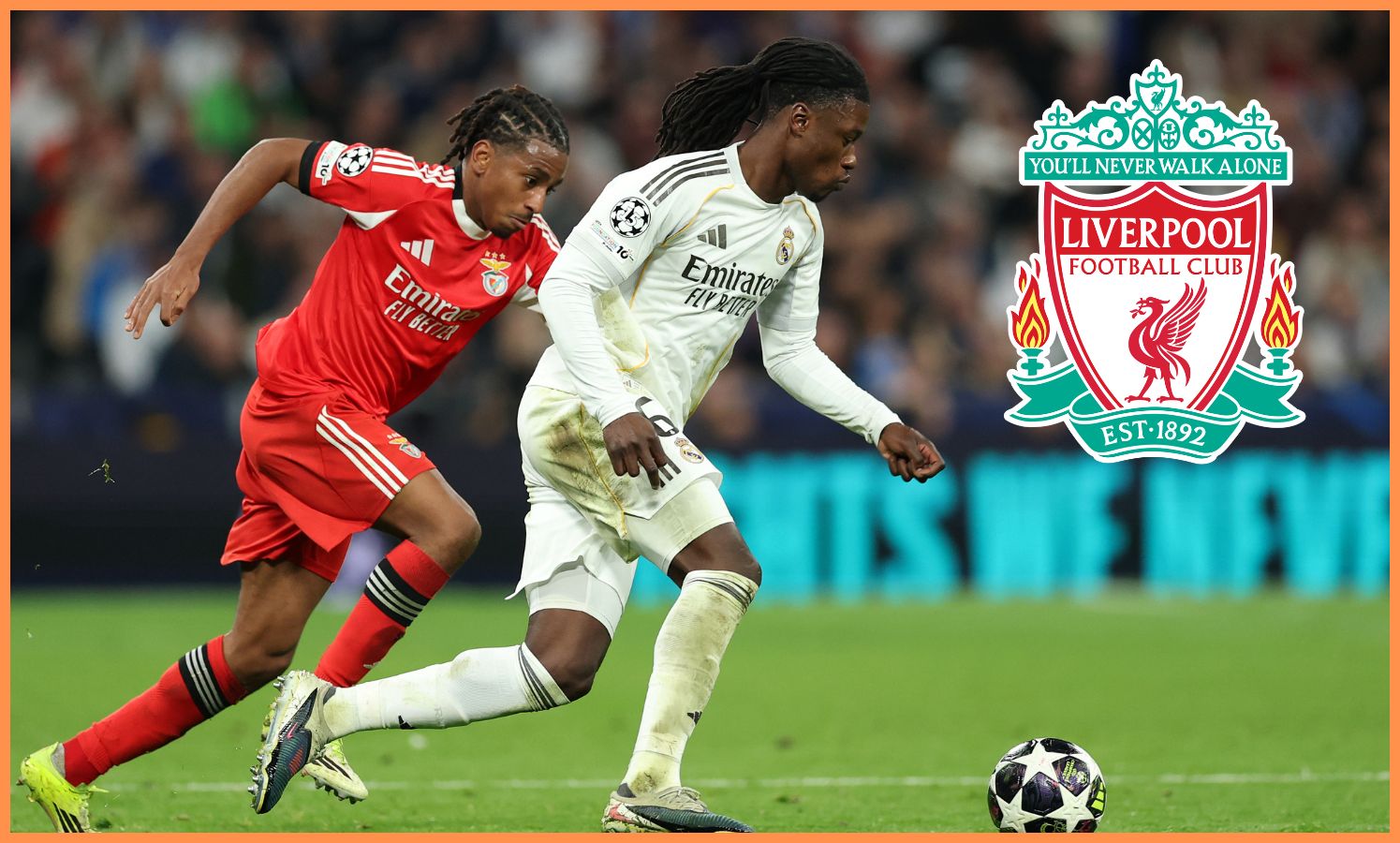 Eduardo Camavinga in action for Real Madrid against Benfica