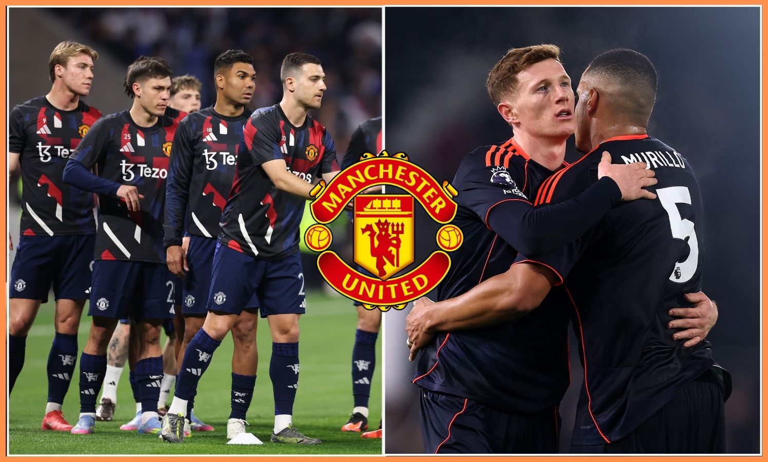 Manchester United players, and Elliot Anderson