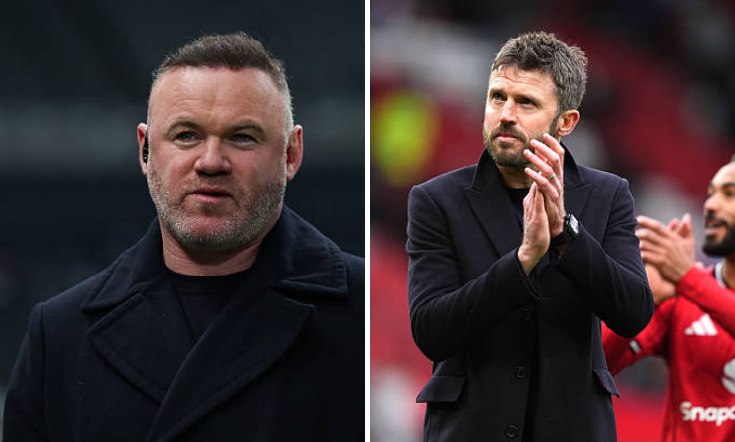 Split image of Wayne Rooney and Michael Carrick