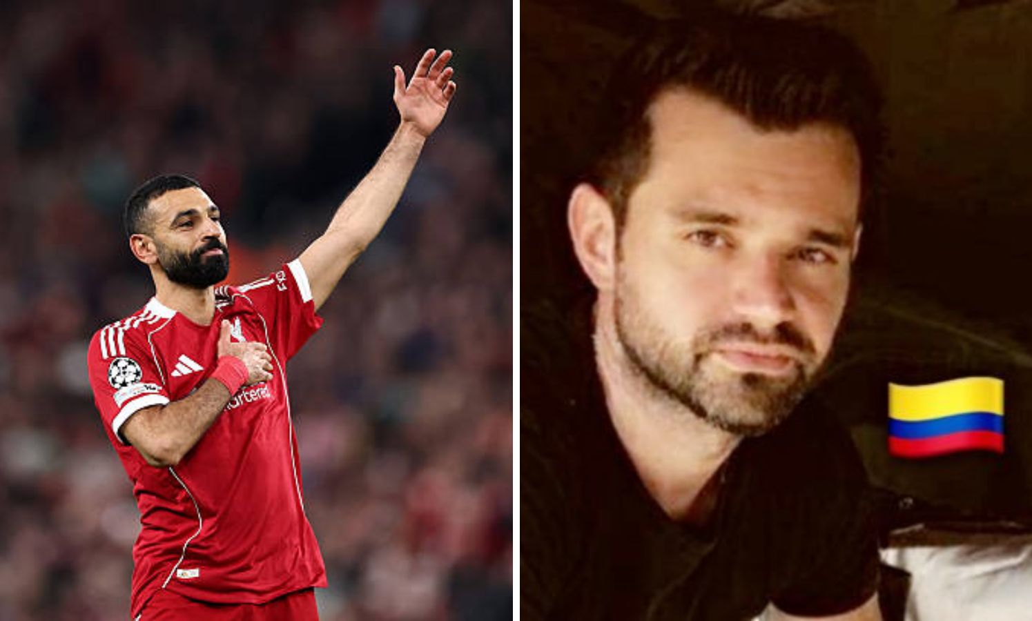 Split image of Mohamed Salah and Ramy Abbas