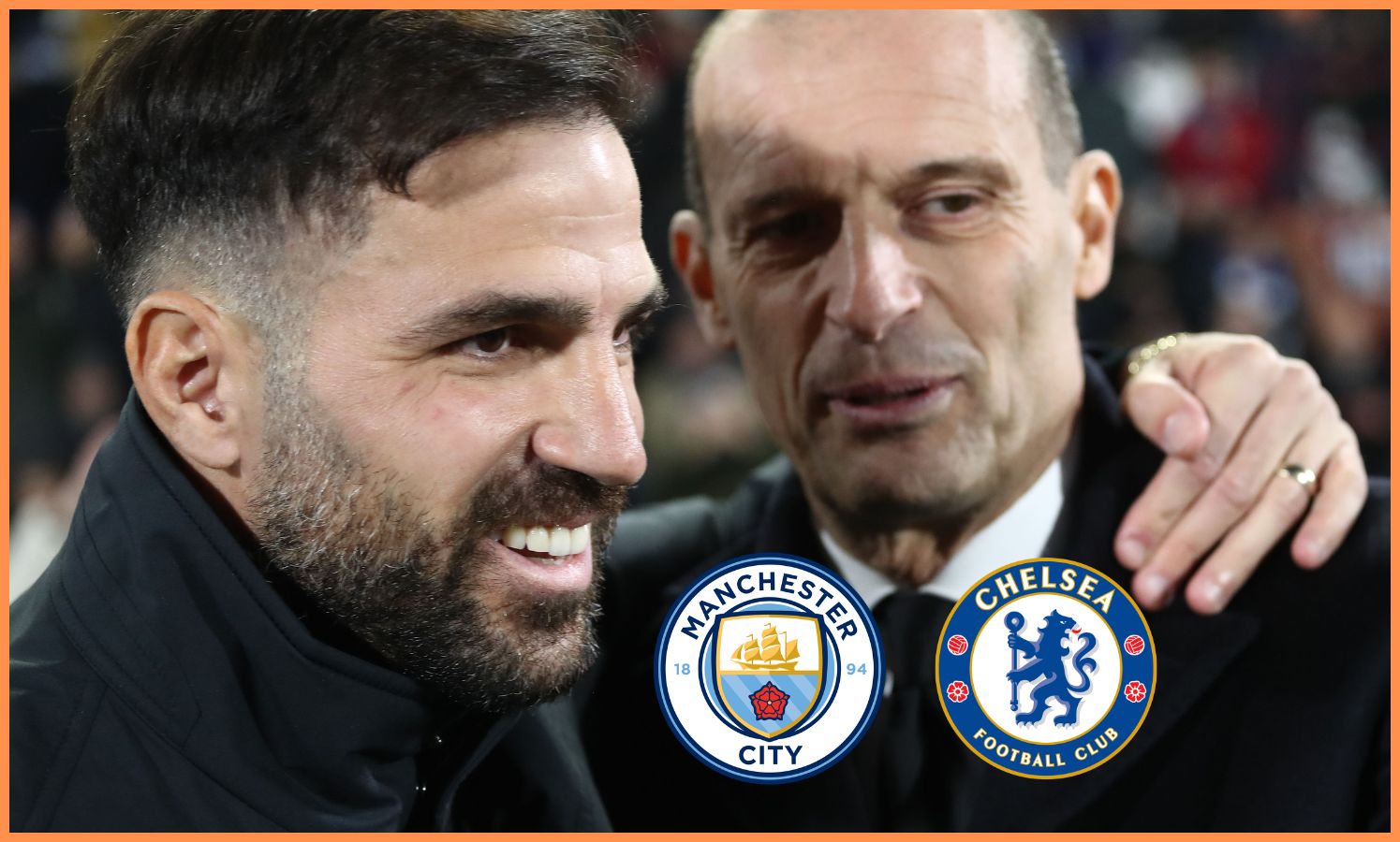 Cesc Fabregas and Massimiliano Allegri