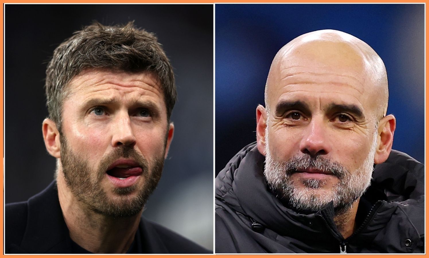Michael Carrick and Pep Guardiola