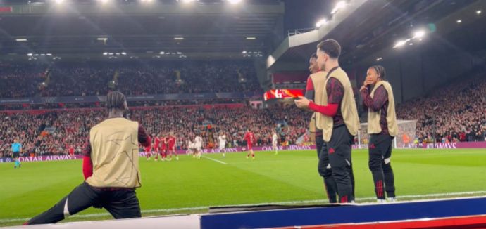 Liverpool youngsters react to Salah's goal