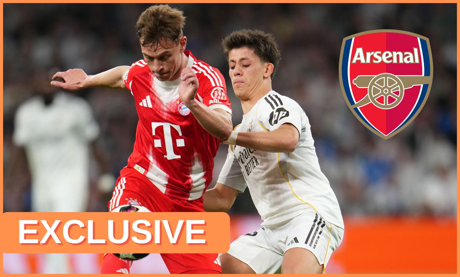 Arda Guler in action against Joshua Kimmich