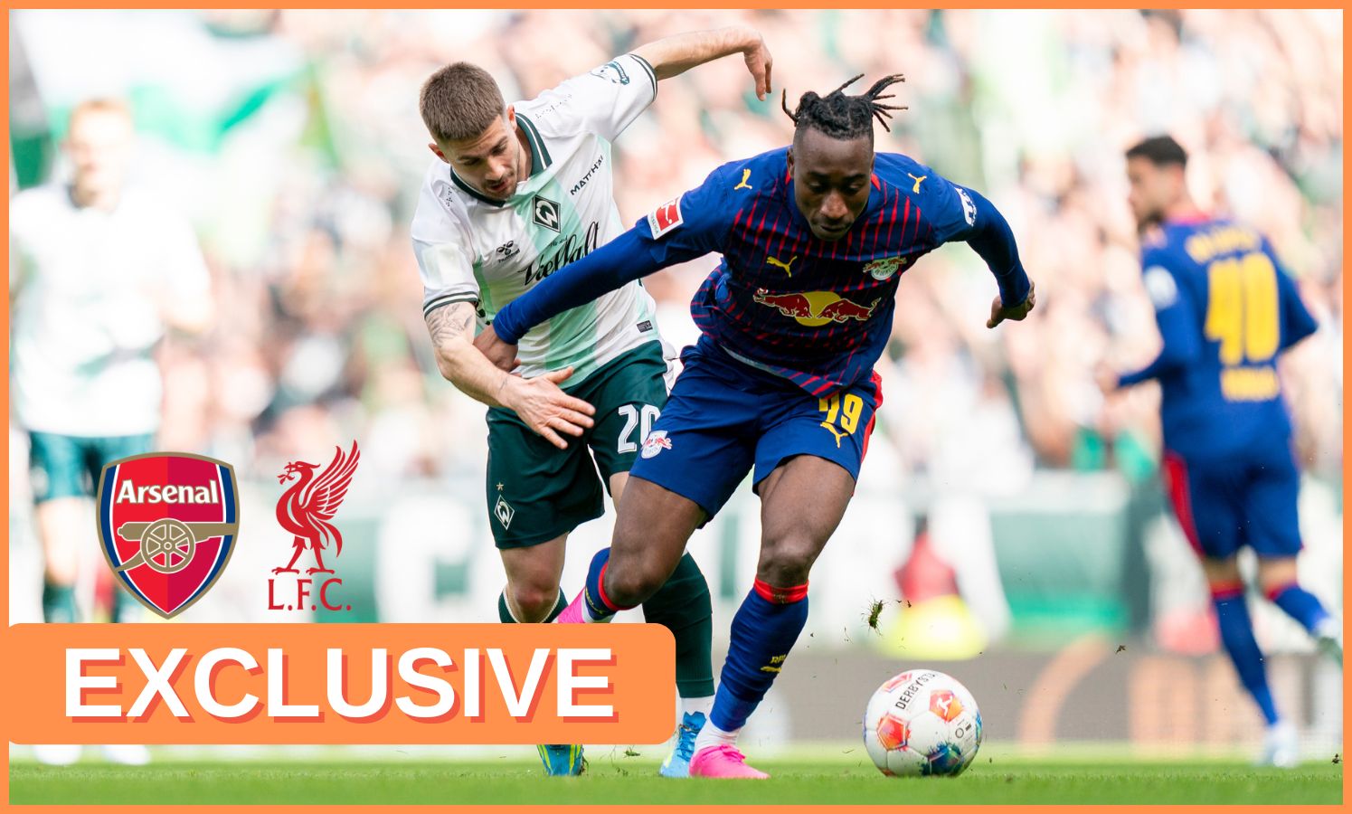 Yan Diomande in action for RB Leipzig
