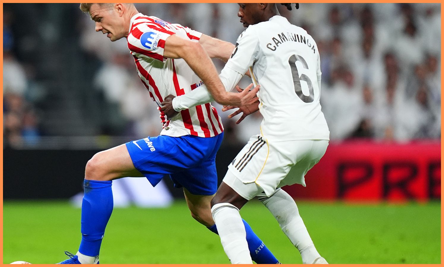 Eduardo Camavinga in action for Real Madrid vs Atletico Madrid
