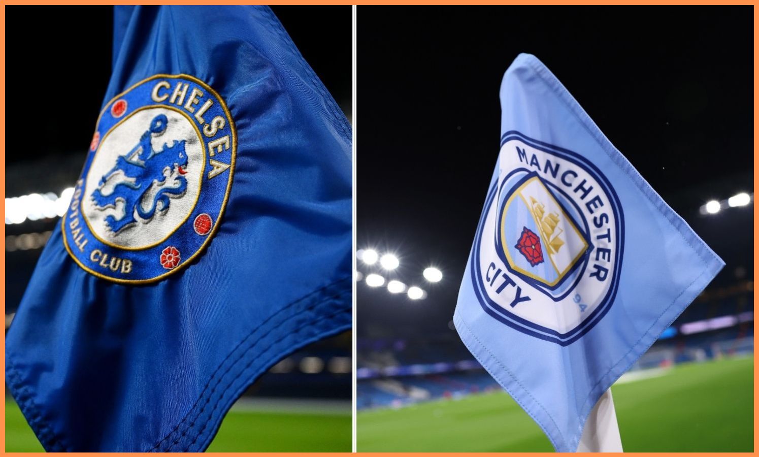 Chelsea Man City flag