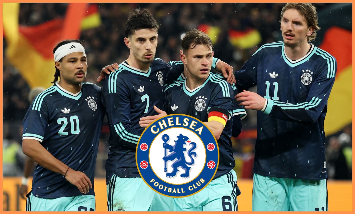 Nick Woltemade with the German national team
