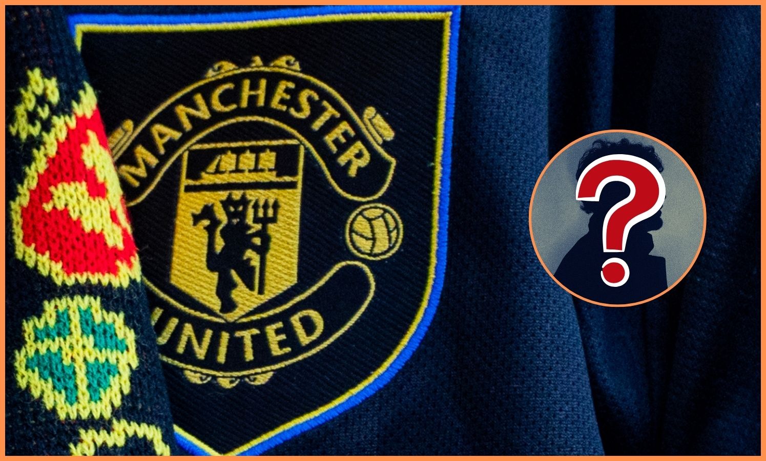 Manchester United logo close-up