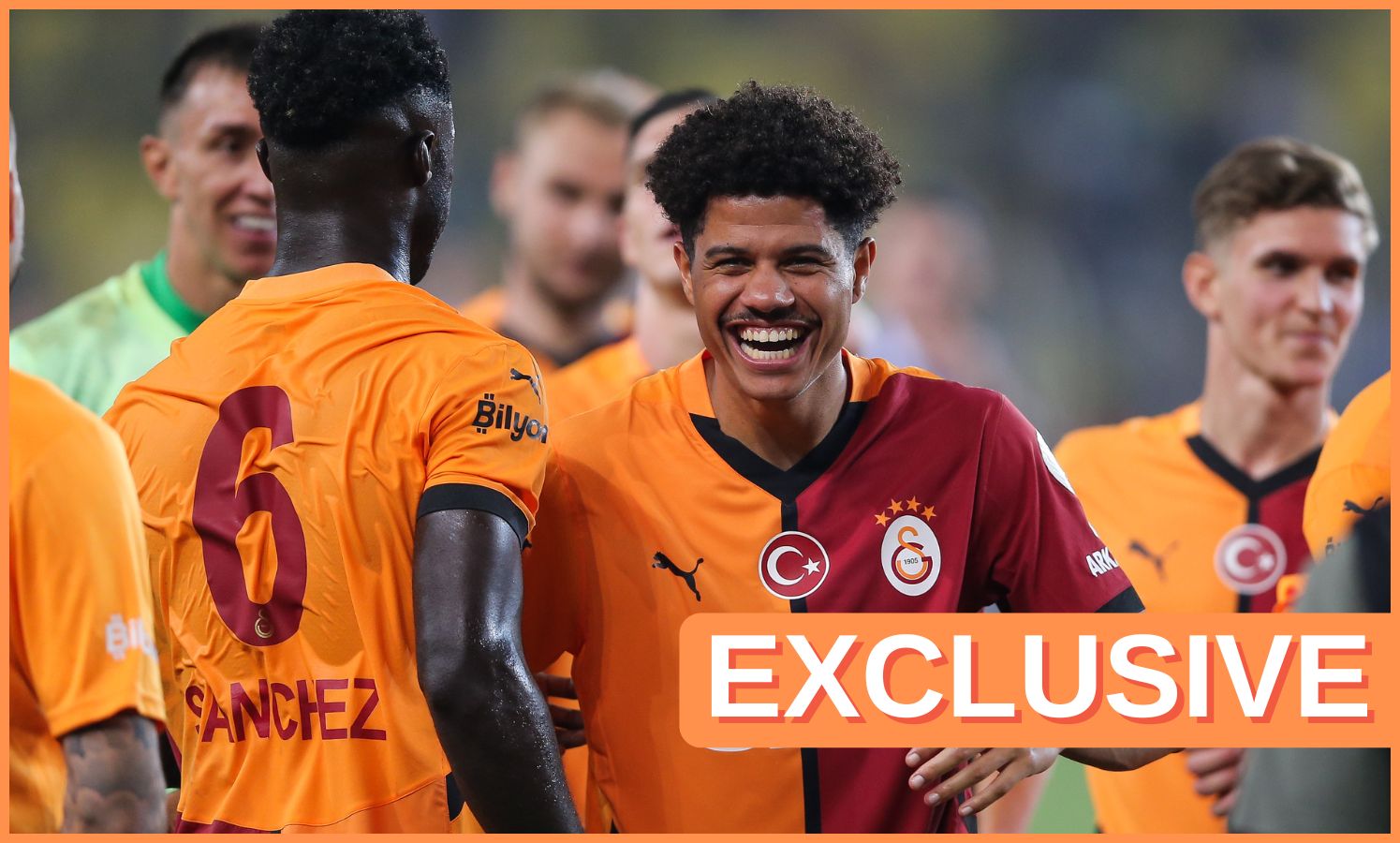 Gabriel Sara of Galatasaray, and 'exclusive' banner