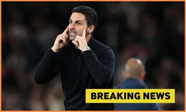 Mikel Arteta gestures during Arsenal vs Sporting Lisbon