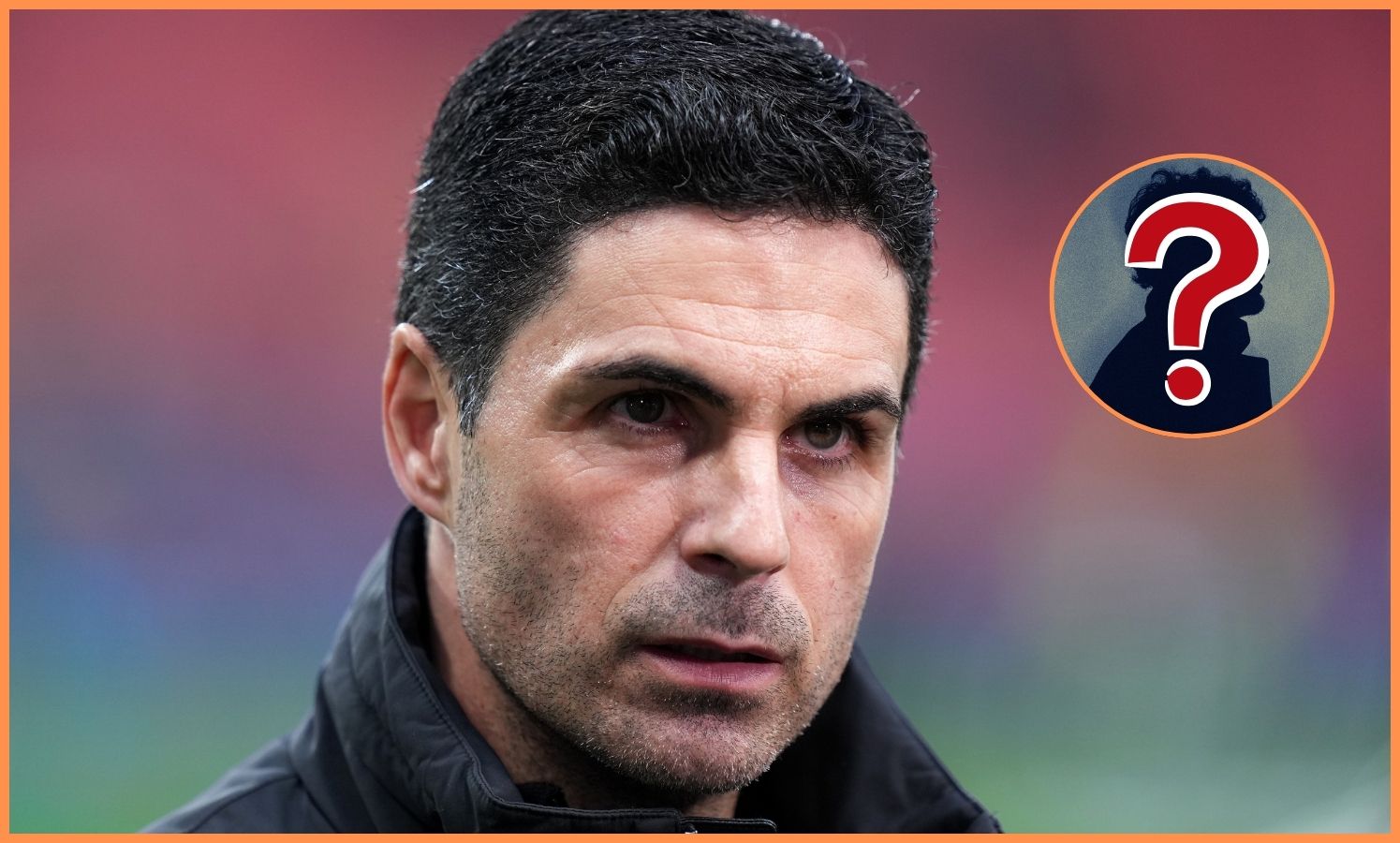 Arsenal manager Mikel Arteta looks on